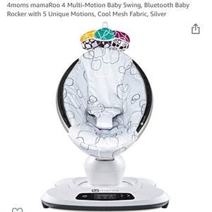 4moms mamaRoo 4 Multi-Motion Baby Swing, Bluetooth Baby
Rocker with 5 Unique Mot